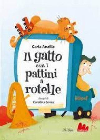 Il gatto con i pattini a rotelle